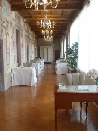 Breakfast buffet area converts to dining area for lunch and dinner