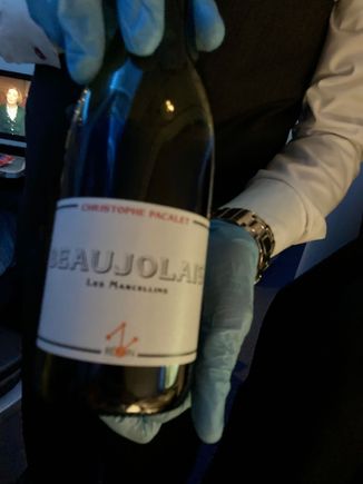 I tried the Beaujolais, which I usually don’t choose, but it was pleasant.