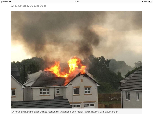 From sky news, they’ve been very unlucky but house has been destroyed 