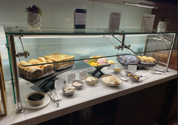 Secondary Buffet spread at CLE United Lounge