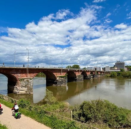 The brick abutments of this bridge are Roman from 144-152AD