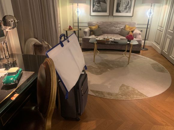 This is how my luggage was placed in my room. Not a big deal, but very far from what I expected. I stay in hotels over 100 nights a year and can’t think of the last time there was no attempt to place the luggage in a closet or on a rack. 

I don’t think any of this is enough cause for me to proactively complain, but if they ask me I will make my opinion known. 