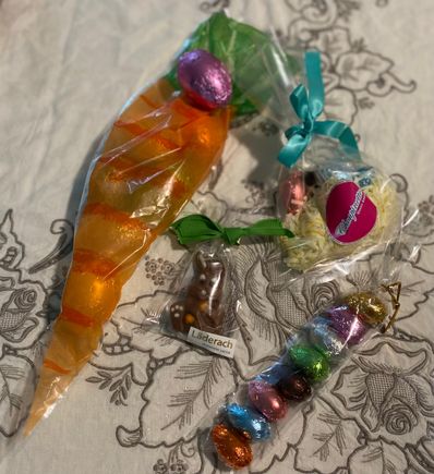 Easter eggs , etc  , shared with others 