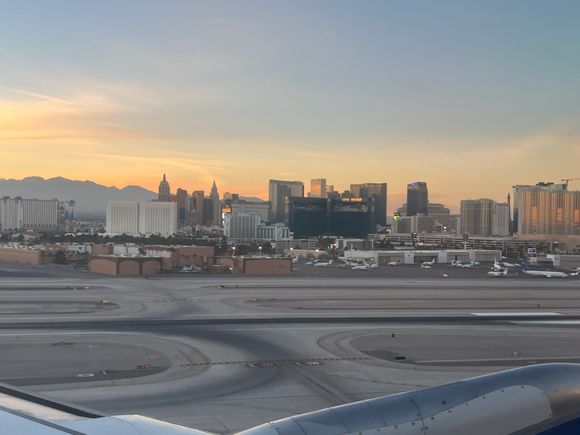 Las Vegas Strip on departure