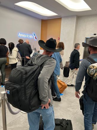 line at entrance