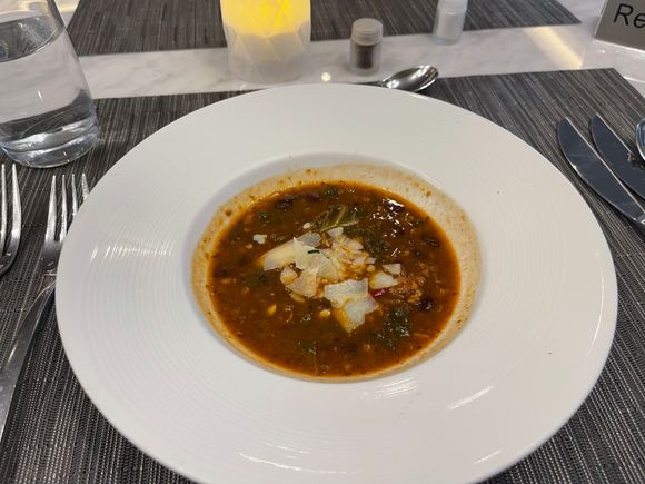Had the Chorizo soup, spicy,  but good