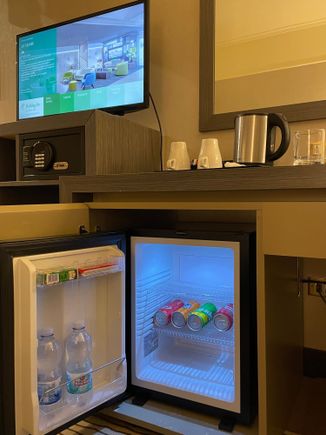 Free minibar 