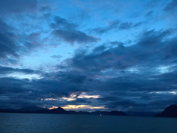 We were in bed long before sunset most days.
