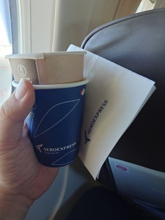 Service doesn’t amount to much, but it’s also just enough for the flight today.