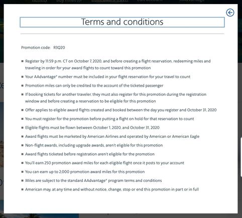 Detailed T&Cs