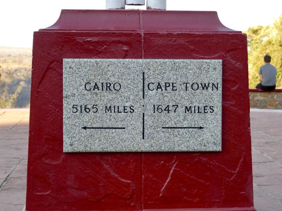Plaque demonstrating the bridge’s role in the Cairo to Cape railway