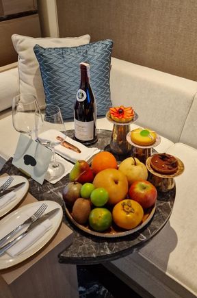 Regent Phu Quoc (points stay) -- Insanely generous welcome gift. Hope they checked with a structural engineer to make sure the floor can carry this load.