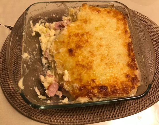 The pie which also has other goodies within 