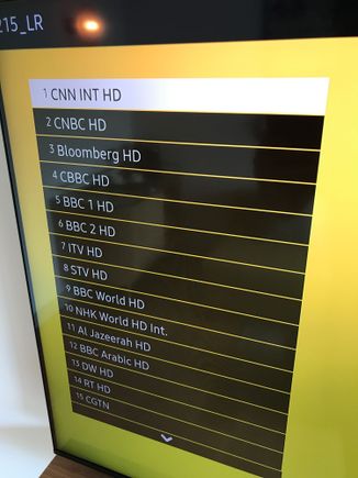 First set of TV-channels