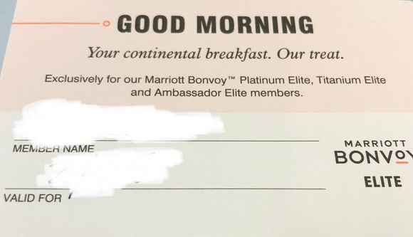 Continental breakfast