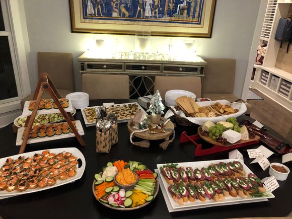 Side View of the Food Spread 