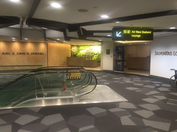 Air New Zealand is tricky in that you have to take an escalator down to the lounge.  Don’t worry, just follow the signs and you can’t go wrong. 