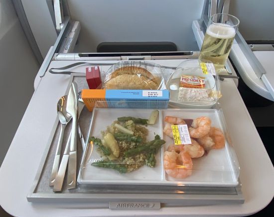 Real silverware, and a glass on EU J