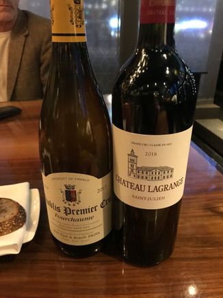 Wines chosen by the sommelier