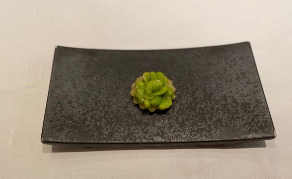 Fava beans first amuse bouché 