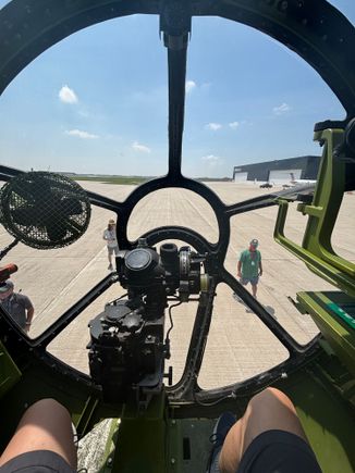 Sat in the Bombardier’s seat 