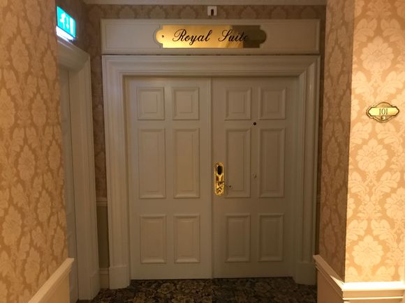 Double main entrance doors