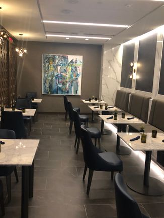 The dining room.