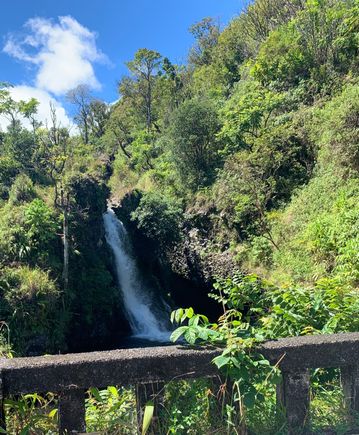 one of many waterfalls from one of many one-land bridges 
