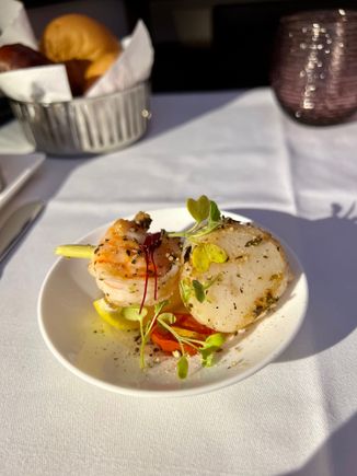 Scallop and Prawn amuse bouche