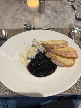 Black and blue cheese