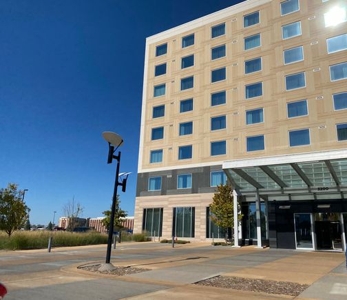 Front of building