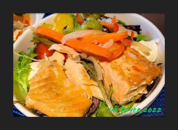 Making my own salmon salad 