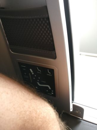Armrest close to the seat controls 