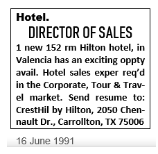 Valencia DoS June 1991