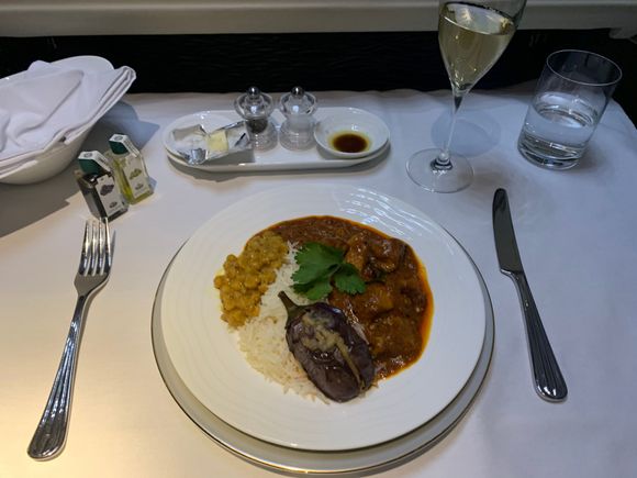 Amazing Indian chicken (wonderful taste, okay presentation). 