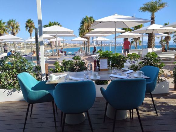 Terrace of Fire, breakfast.