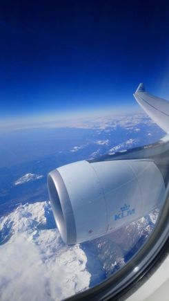Italian Alps (A332). AMS-KGL, March 2021