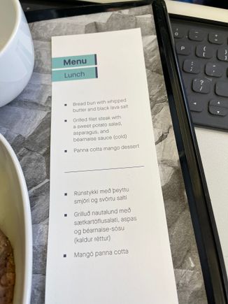 Menu CDG-KEF