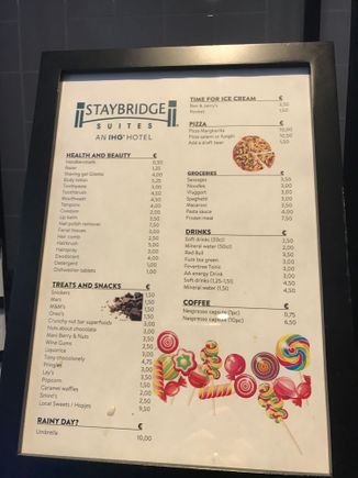 Pricing list