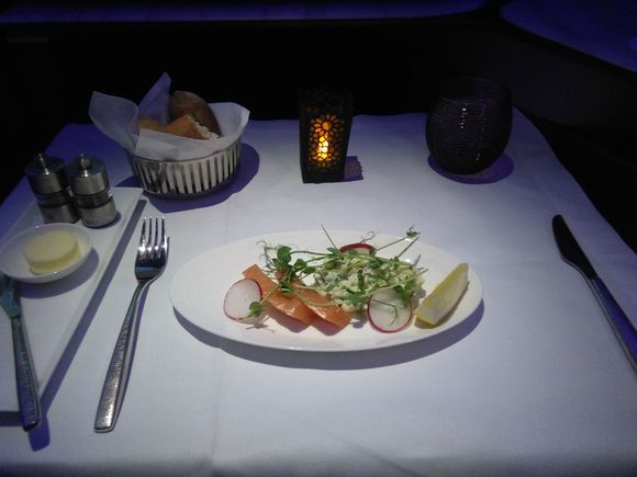 Salmon starter.