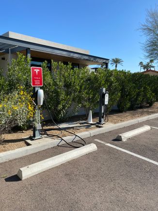 Charging stations at Palo Verde spa at the Andaz