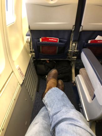 This is my seat on Southwest on most every flight