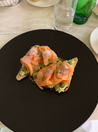 Wonderful smoked salmon and avacado toast. 