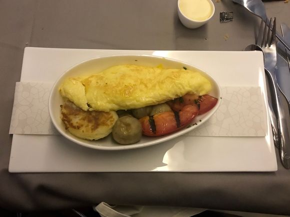 Breakfast main (forgot to take picture of fruit plate)