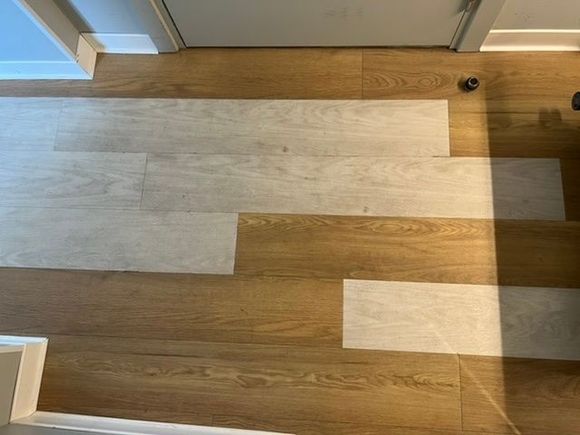 Floor in the renovated room
