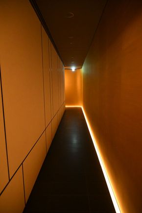 Corridor to bathhouse