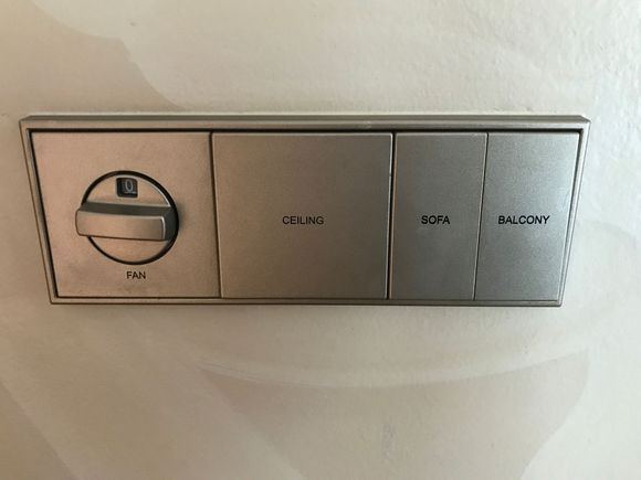 Controls ceiling fan