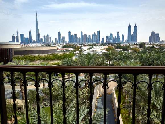 view from a high floor at FS Jumeirah Beach