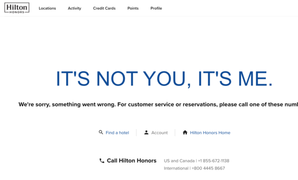 hilton broken. so is flyertalk's image upload.