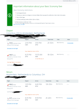 PNR with all flights